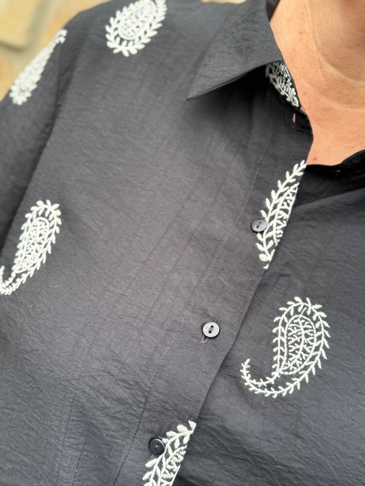 JDY JDYTHEA 7/8 EMBOIDERY SHIRT WVN