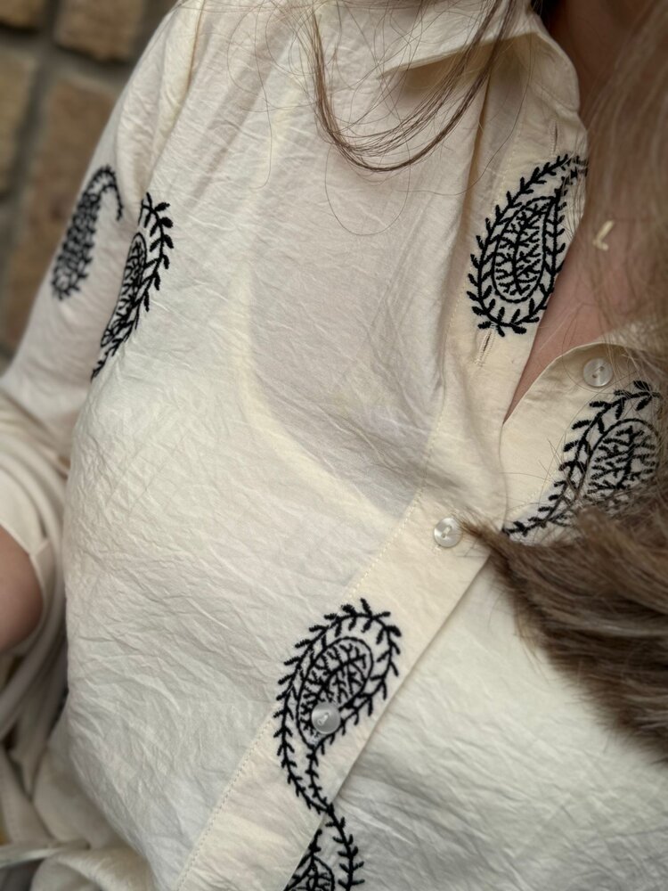 JDY JDYTHEA 7/8 EMBOIDERY SHIRT WVN