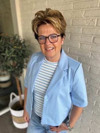 ICHI IHKATE SUS CROPPED BL POWDER BLUE