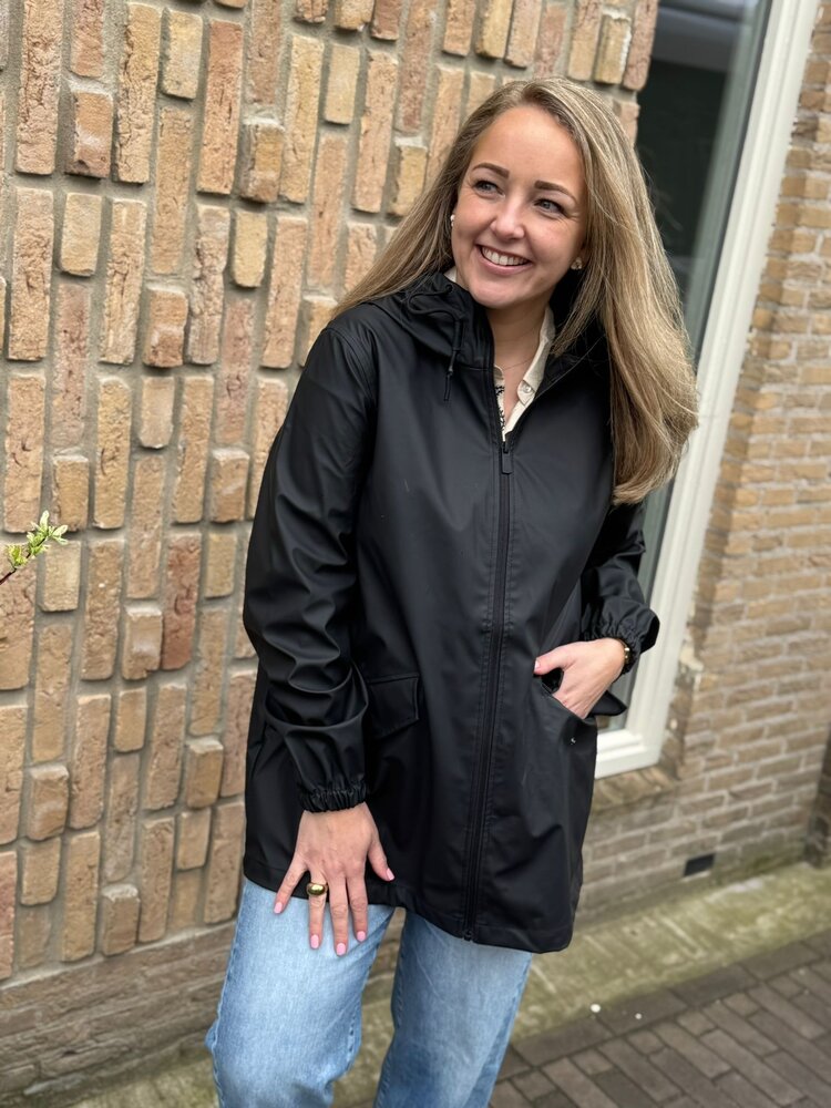 JDY JDYMULAN RAINCOAT OTW SIJ NOOS BLACK