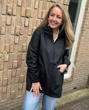 JDY JDYMULAN RAINCOAT OTW SIJ NOOS BLACK