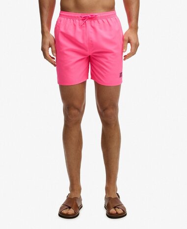 Superdry ESSENTIAL 16 SWIM SHORT FLURO PINK