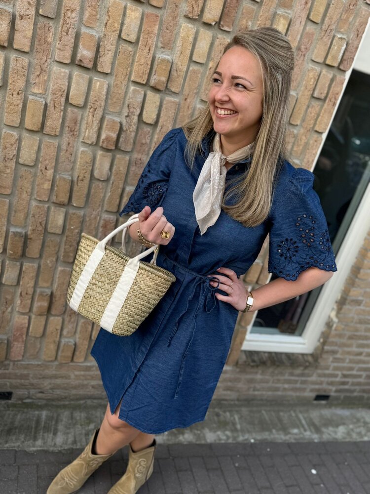 JDY JDYBILLIE 2/4 CHAMBRAY MIDI DRESS WVN MEDIUM BLUE DENIM