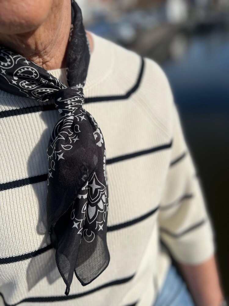 ICHI IHBOSTON MS BIRCH W BLACK STRIPE