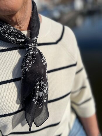 ICHI IHBOSTON MS BIRCH W BLACK STRIPE