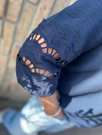 JDY JDYHANNAH 3/4 LACE TOP WVN