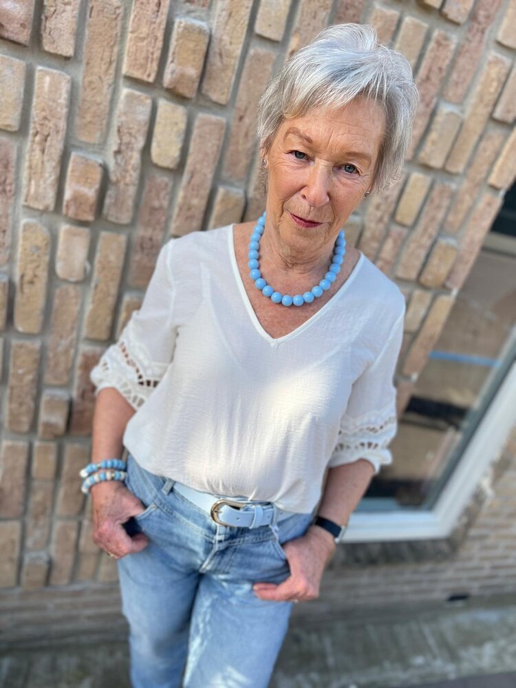 JDY JDYHANNAH 3/4 LACE TOP WVN