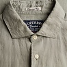 Superdry RIVIERA S/S LINEN SHIRT BAY GREEN