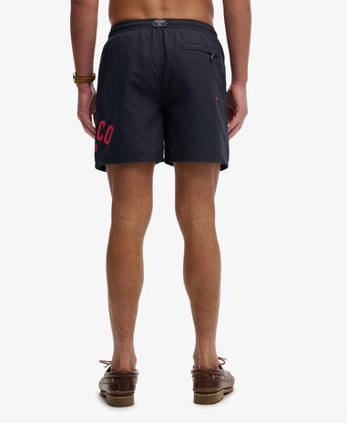 Superdry PRINTED LOGO 16 SWIM SHORT ECLIPSE NAVY