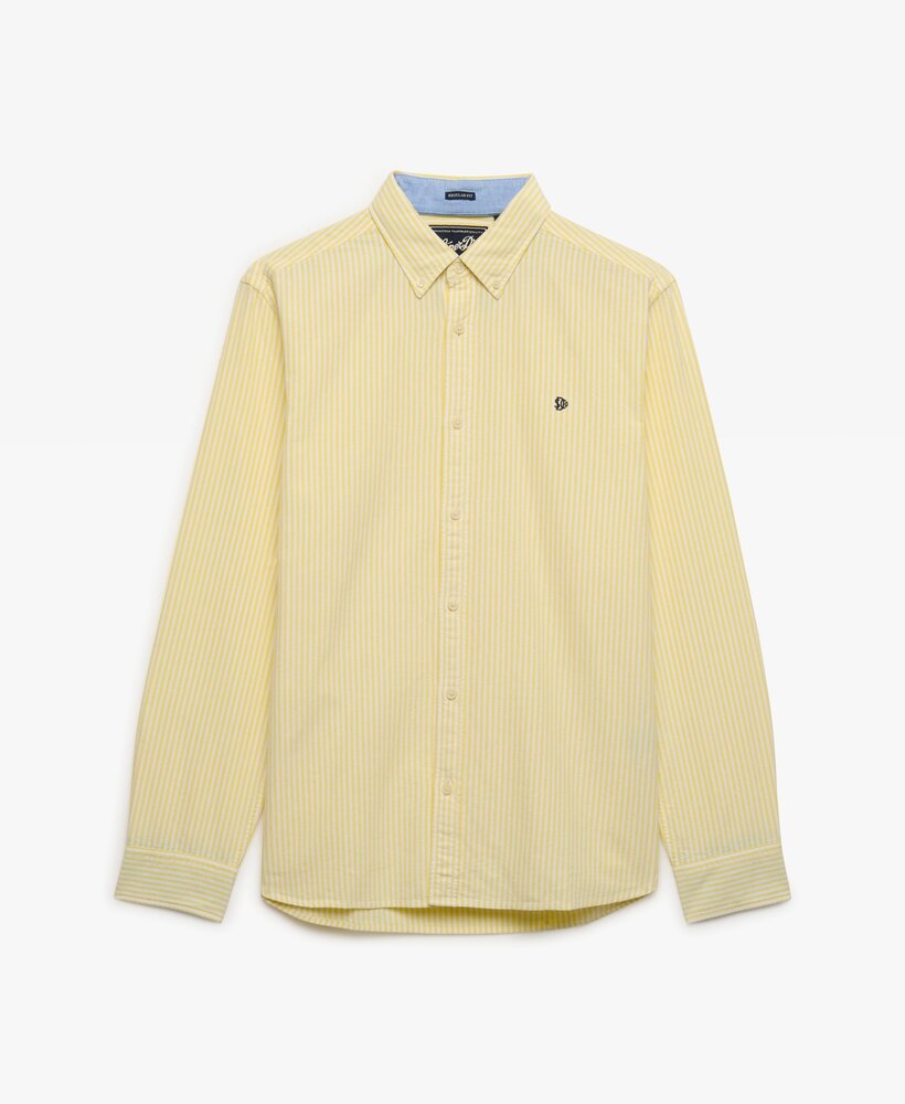 Superdry PREPPY OXFORD L/S SHIRT LEMON STRIPE