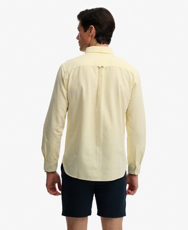 Superdry PREPPY OXFORD L/S SHIRT LEMON STRIPE