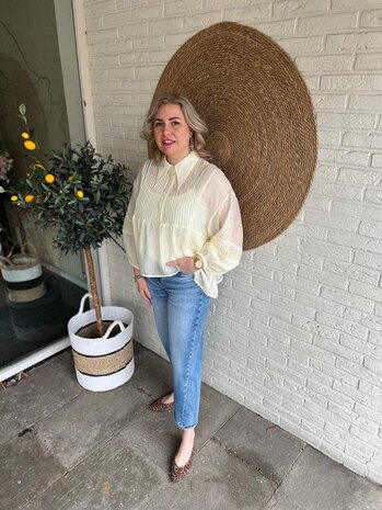 BLOUSE LOU BUTTERYELLOW ONE SIZE