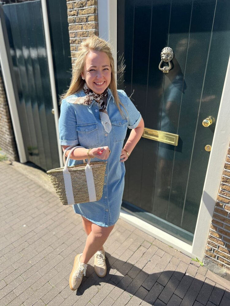 JDY JDYESMEE SS BUTTON DRESS DNM