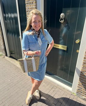 JDY JDYESMEE SS BUTTON DRESS DNM