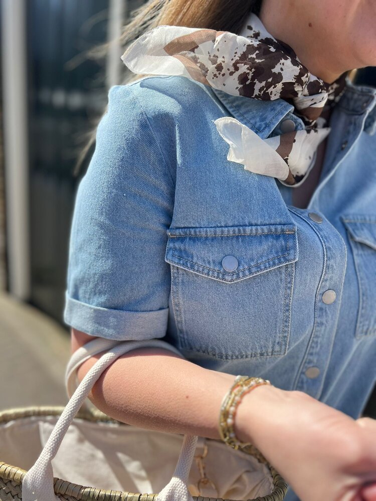 JDY JDYESMEE SS BUTTON DRESS DNM