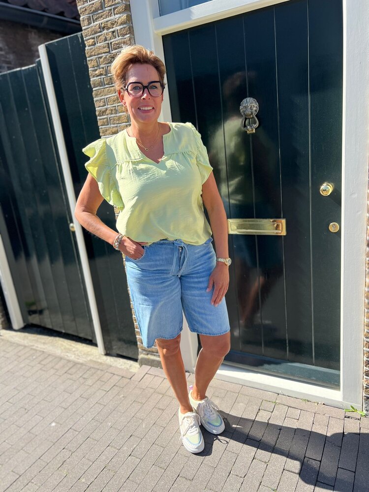 Cup Of Joe Denim BERMUDA HARPER LIGHT BLUE