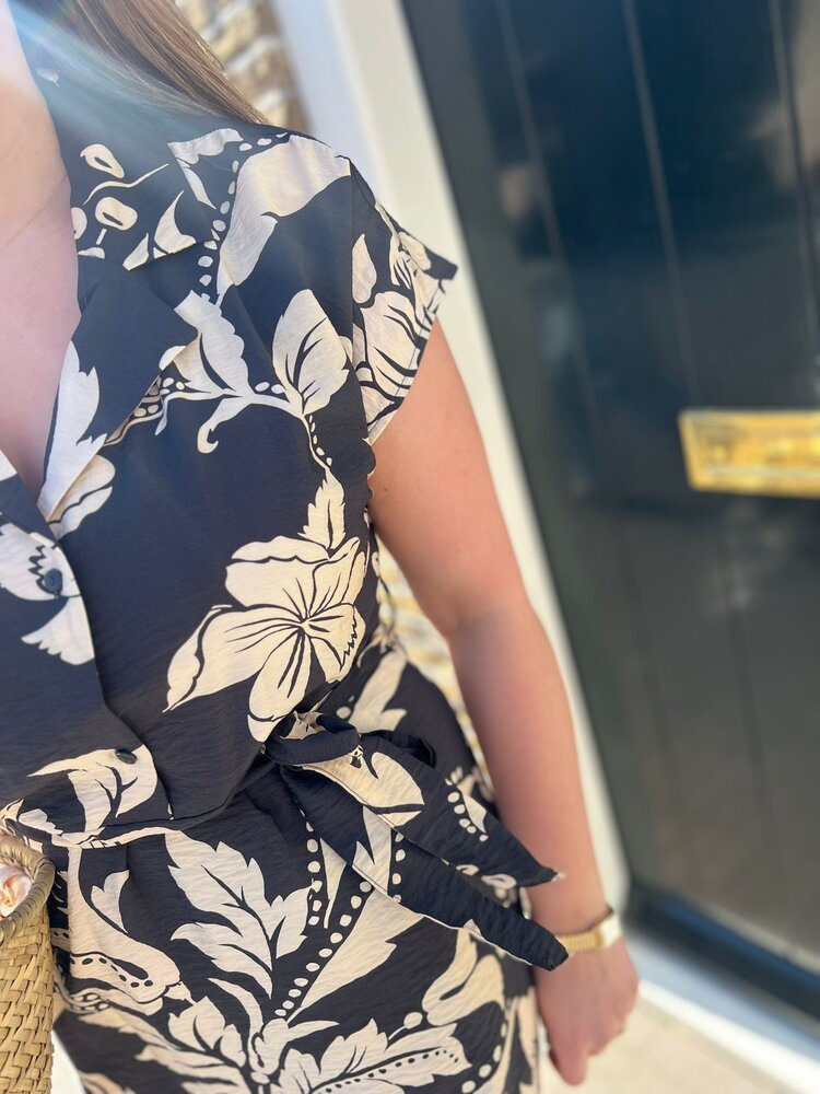 JDY JDYTROYA LIFE S/L MIDI DRESS WVN DIA PHANTOM