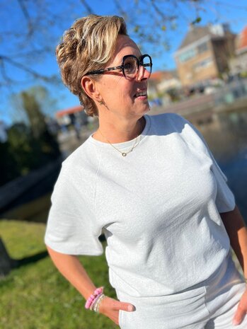 JDY JDYAMALFI LIFE S/S SWEAT JRS DIA