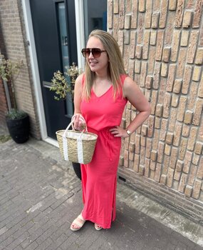 JDY JDYSAY S/L LINEN MAXI TIE DRESS WVN DIA