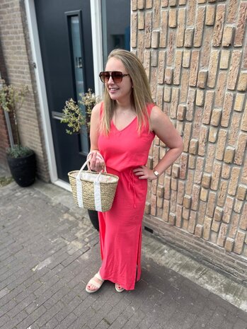 JDY JDYSAY S/L LINEN MAXI TIE DRESS WVN DIA