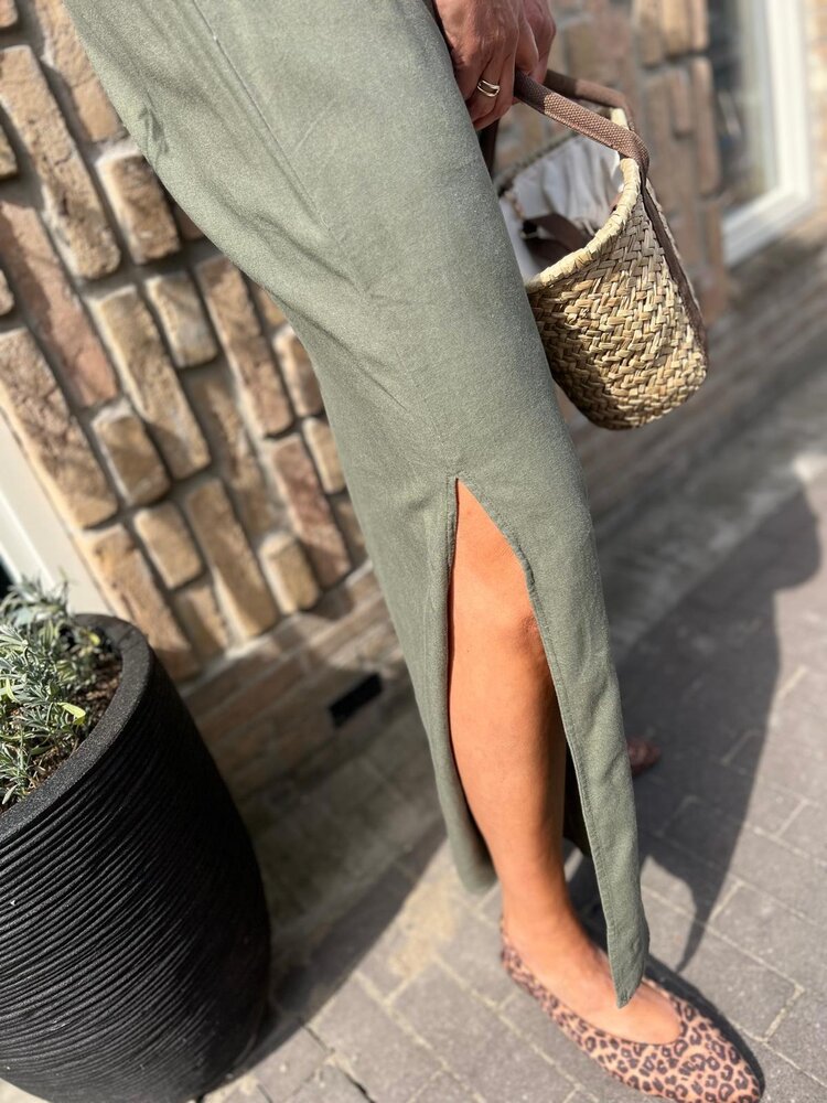 JDY JDYSAY S/L LINEN MAXI TIE DRESS WVN DIA