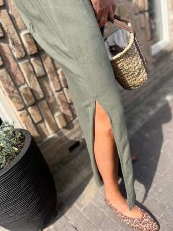 JDY JDYSAY S/L LINEN MAXI TIE DRESS WVN DIA