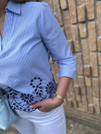 JDY JDYBILLE L/S EMBROIDERY TOP WVN