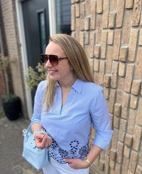 JDY JDYBILLE L/S EMBROIDERY TOP WVN