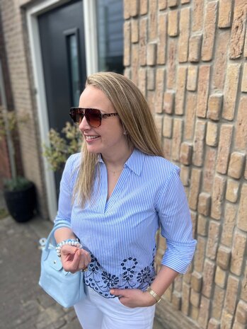 JDY JDYBILLE L/S EMBROIDERY TOP WVN