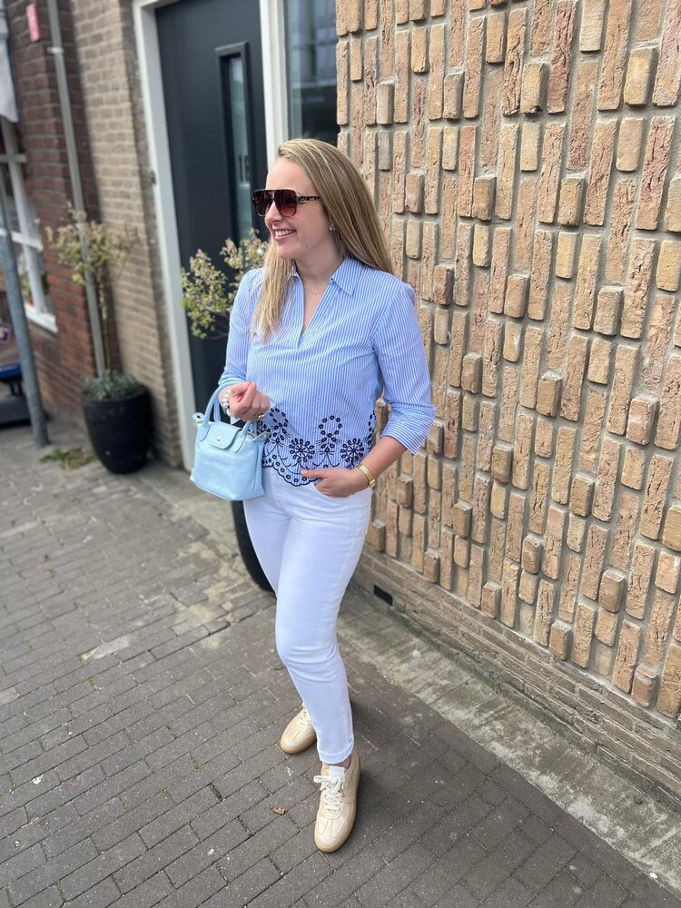 JDY JDYBILLE L/S EMBROIDERY TOP WVN