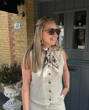 JDY JDYCARA S/L WAISTCOAT TLR OATMEAL