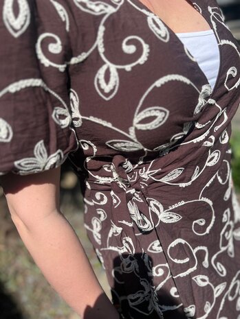 Ydence DRESS SAPHIRA DARK BROWN