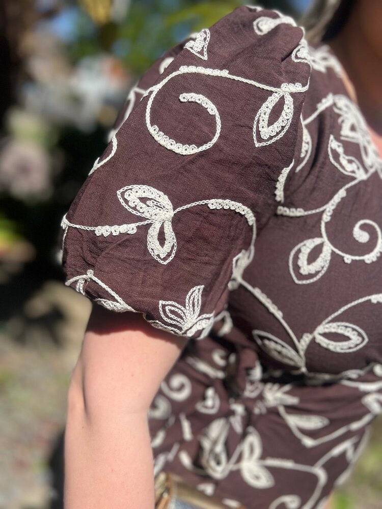 Ydence DRESS SAPHIRA DARK BROWN