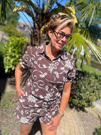 Ydence BLOUSE LEILA DARK BROWN