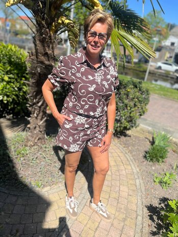 Ydence BLOUSE LEILA DARK BROWN