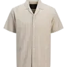 Jack en Jones JPRBLARIVER LINEN BL. DOBBY SS SHIRT SN