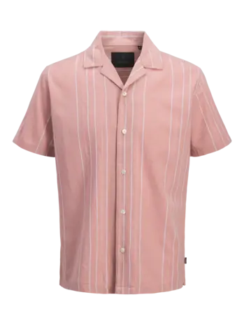 Jack en Jones JPRBLARIVER LINEN BL. DOBBY SS SHIRT SN