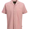 Jack en Jones JPRBLARIVER LINEN BL. DOBBY SS SHIRT SN