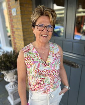 Mi Piace TOP TRAVELSTOF 202425 PENCIL BRANCHES PRINT