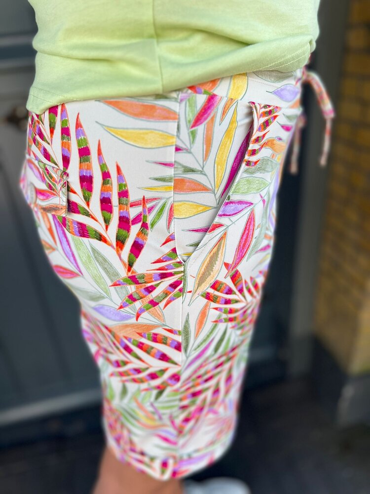 Mi Piace BERMUDA TRAVELSTOF 202589 PENCIL BRANCHES PRINT