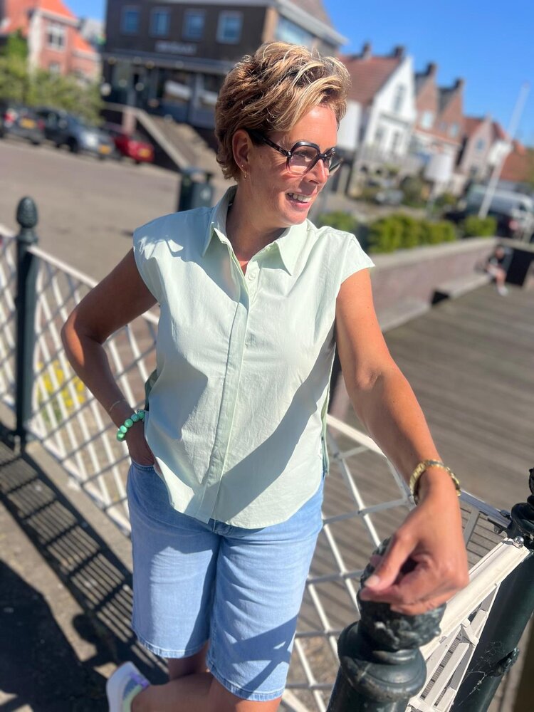 Ydence BLOUSE SABRINA SAGE GREEN