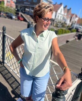 Ydence BLOUSE SABRINA SAGE GREEN