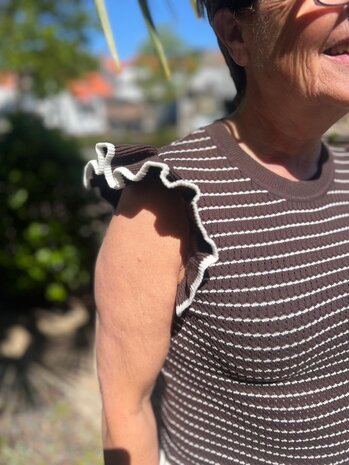 JDY JDYCARICE S/L FRILL PULLOVER KNT NOOS