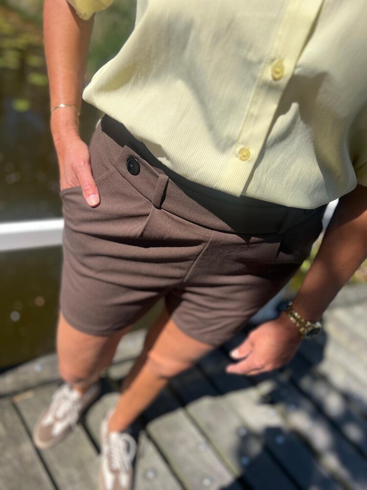 JDY JDYGEGGO LIFE SHORTS JRS NOOS CHOCOLATE BROWN