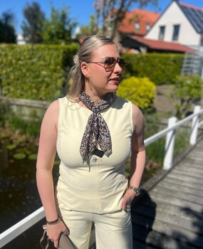 ICHI IHKATE DENIM TO ALMOND OIL