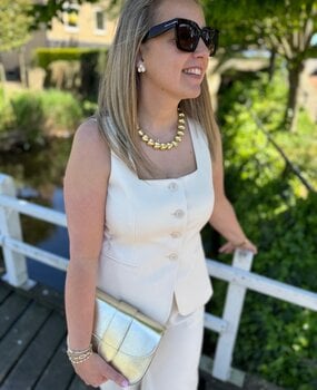 Ydence GILET ALLIE ECRU