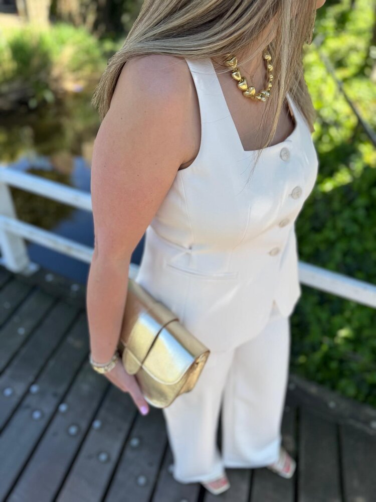 Ydence GILET ALLIE ECRU