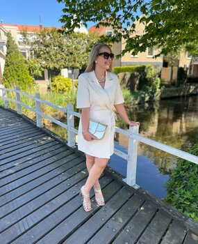 Ydence DRESS HAZEL ECRU