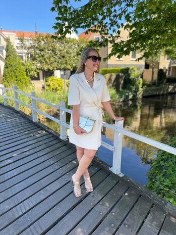 Ydence DRESS HAZEL ECRU