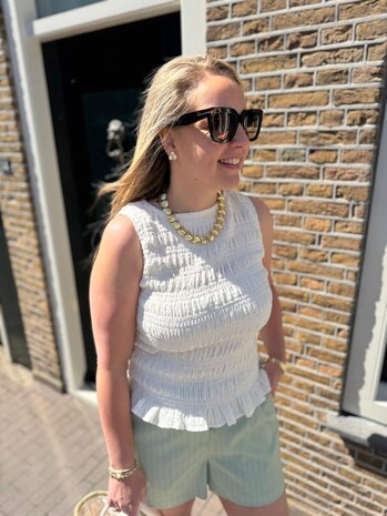 Ydence TOP DIANA OFF-WHITE